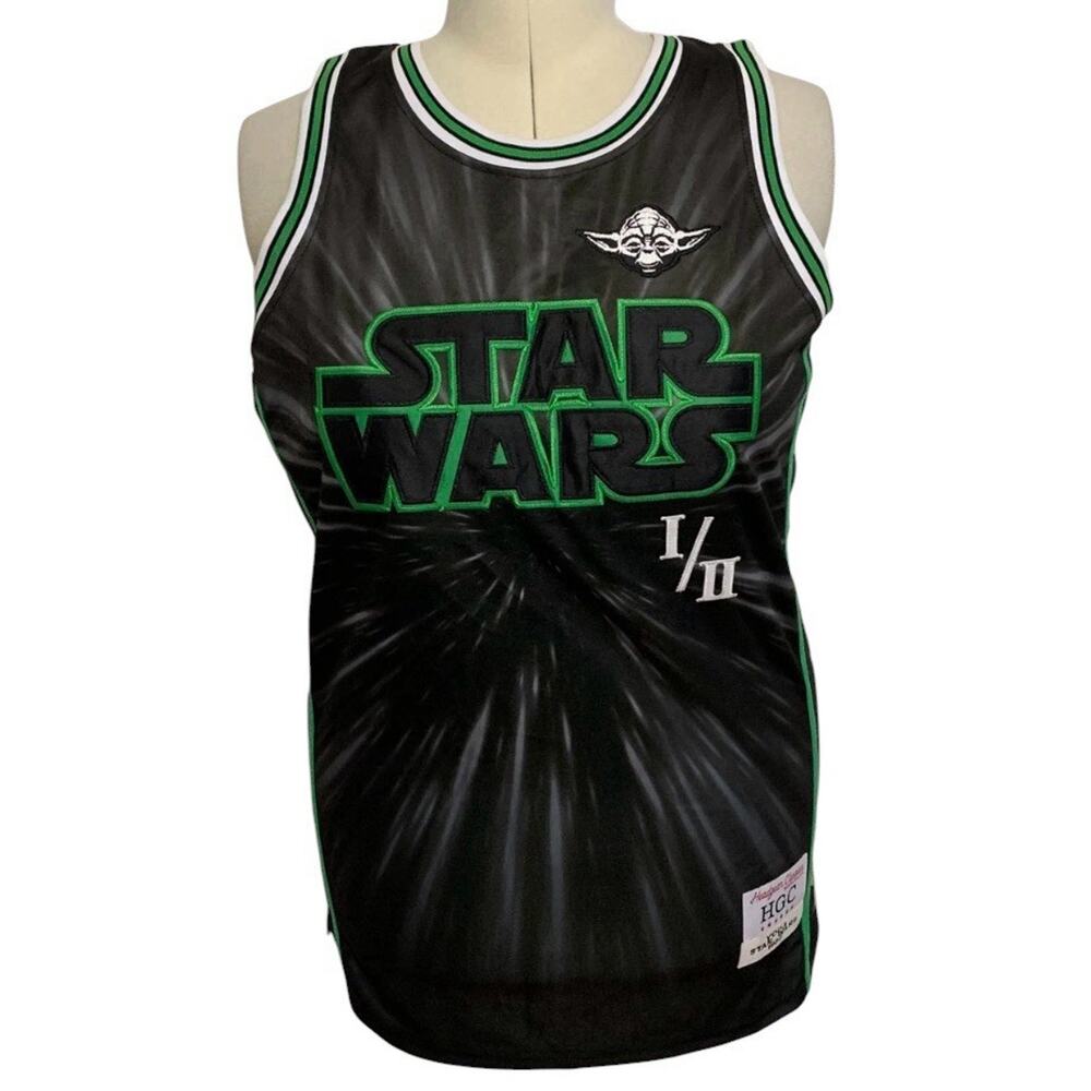 HEADGEAR CLASSICS STAR WARS BASKETBALL JERSEY YODA Men’s Sz XL